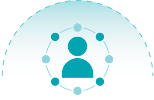 Icon of connected people